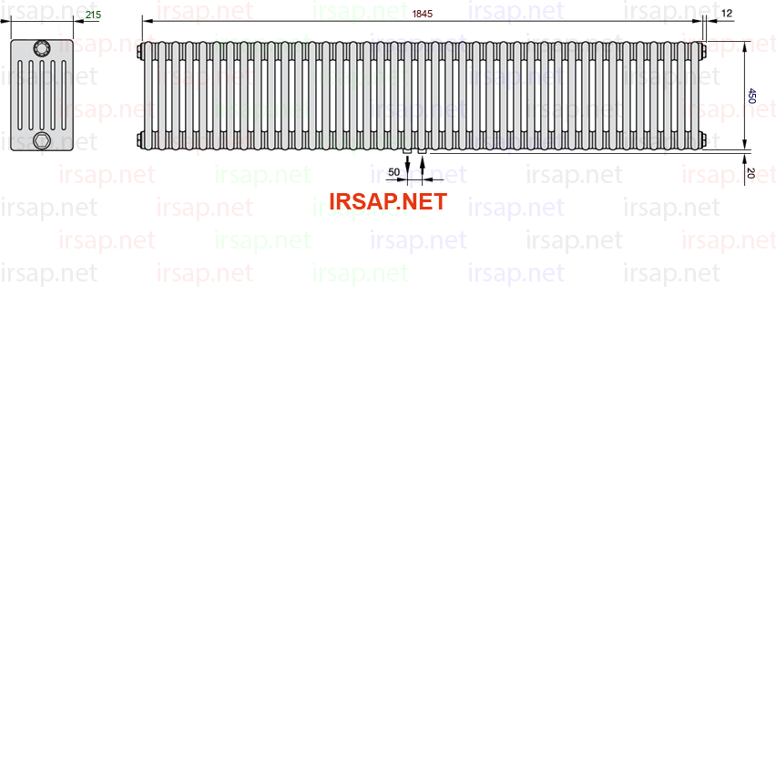 Радиатор IRSAP Tesi 60450/41 T50 CL 01